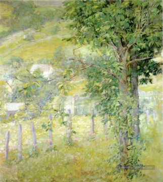  impressionnisme - Hillside en été impressionnisme paysage Robert Reid Forêt